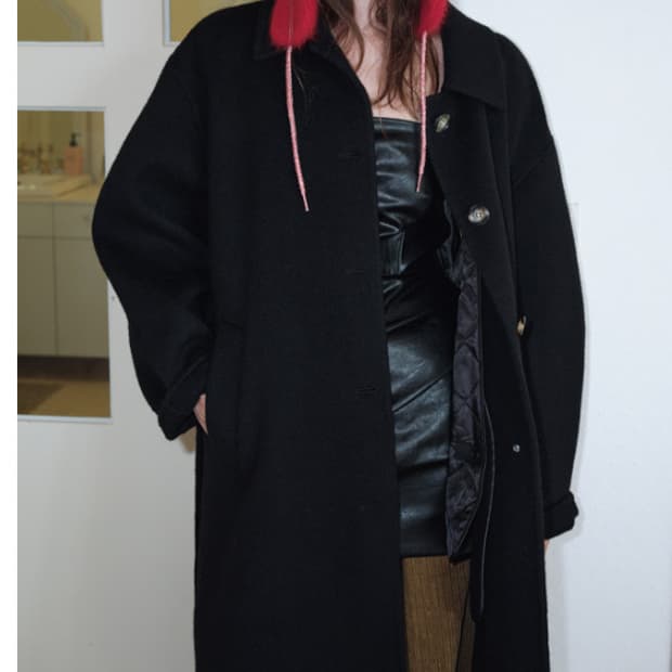 오버듀플레어 QUILTED LINING HANDMADE ALPACA CO