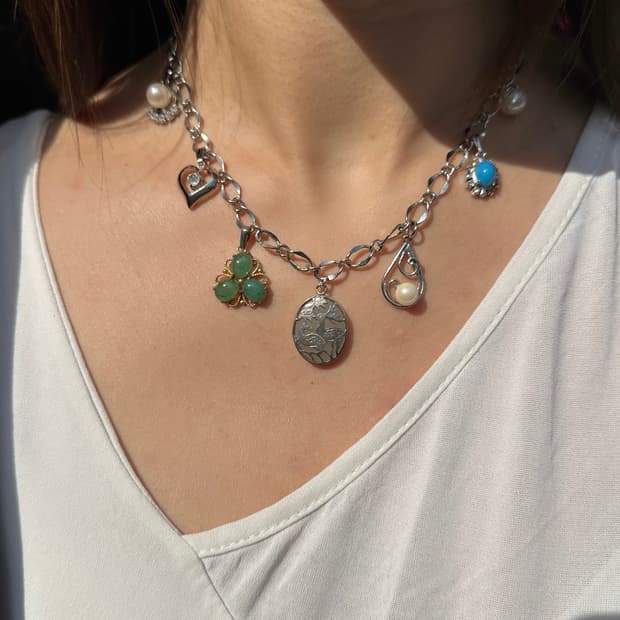 MUSTA Vintage Charm Custom Chain Necklac