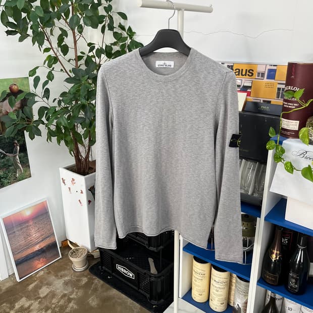 스톤아일랜드 코튼 크루넥 니트 L