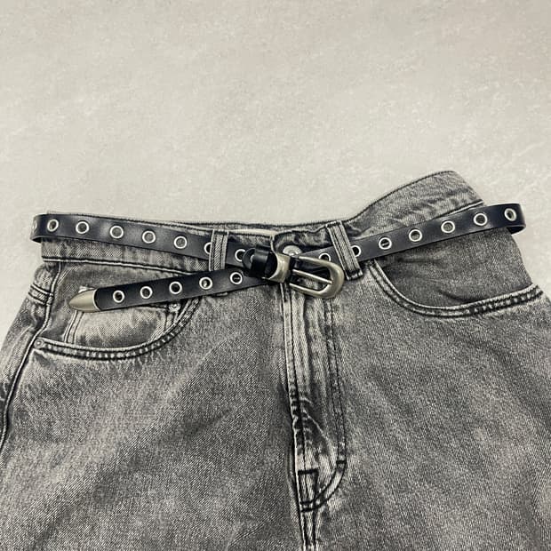90‘s 스터드 가죽벨트