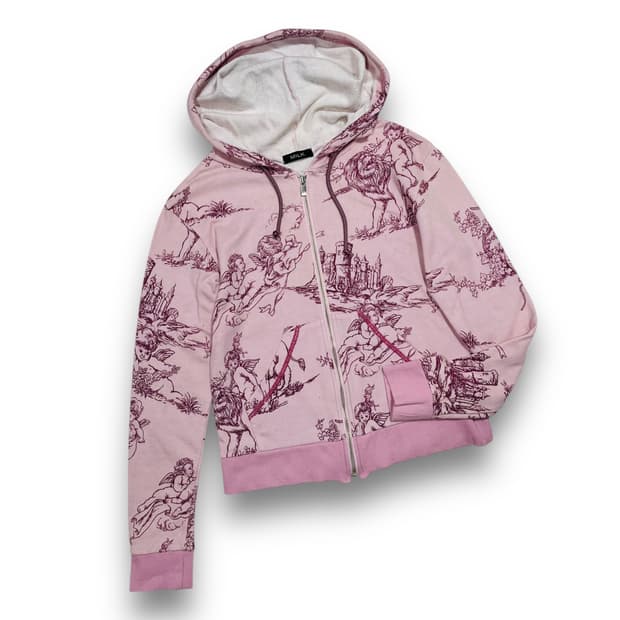 MILK 90s Cupid Pink Hoodie Zip-Up