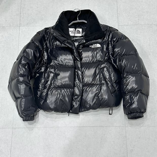 노스페이스 화이트 라벨 글로시 패딩 디테처블 다운 자켓 블랙 M