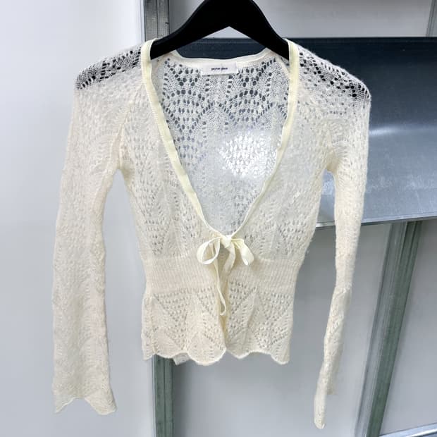 •mohair lace cardigan