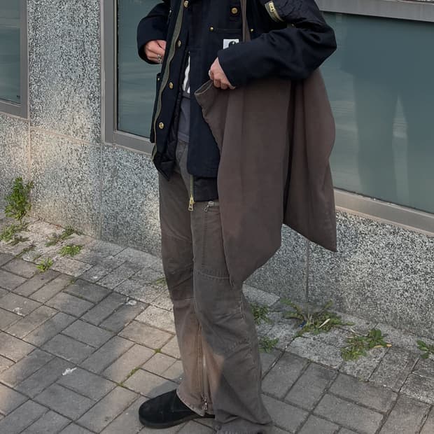 어태치먼트 파라슈트 사이드지퍼팬츠