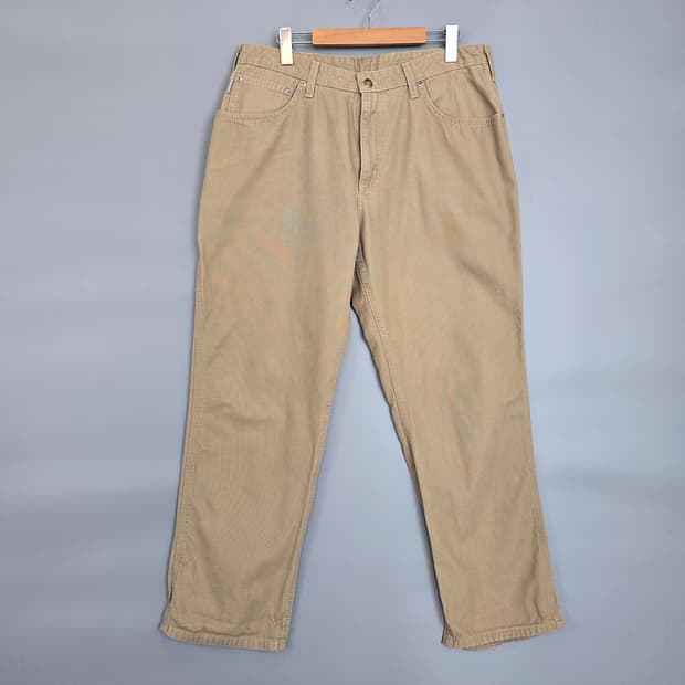 칼하트 Carhartt 유니섹스 워크 팬츠 베이지 W36 L32