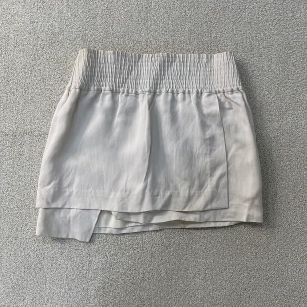 32 아크네스튜디오 린넨 미니 스커트 0204T2
