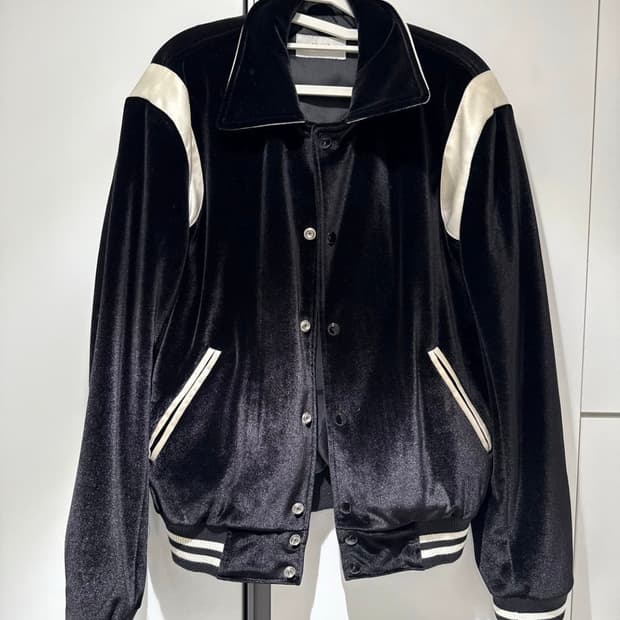 롤링스튜디오 벨벳 바시티 자켓 S