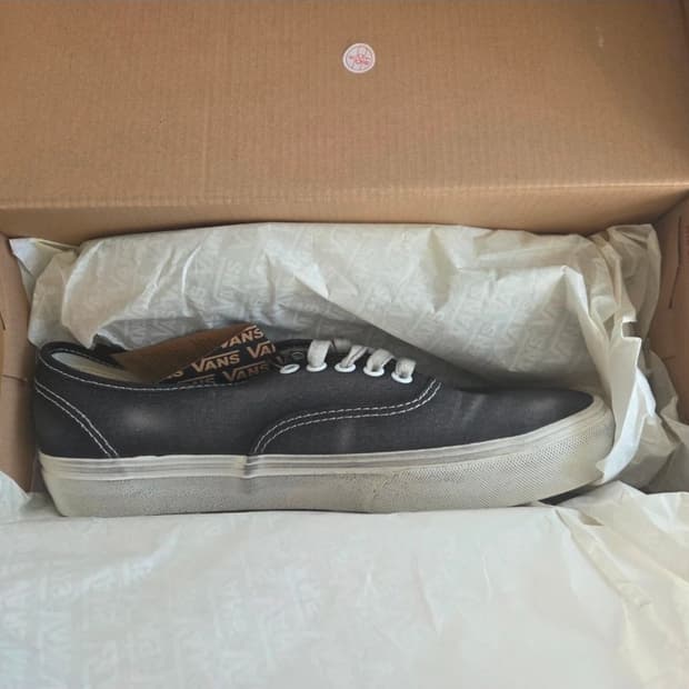 새상품_(275)반스 어센틱 웨이브 워시드 블랙