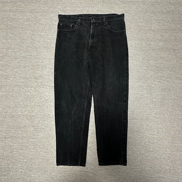 LEVI'S 550 usa made black denim pants