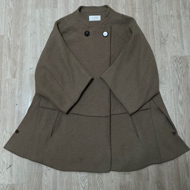 한섬 타임 여성 럭셔리 캐시미어 코트 55-66 