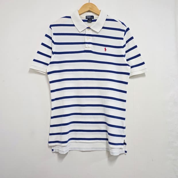 95 XL(18-20) 폴로 랄프로렌 스트라이프 반팔 카라티