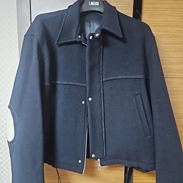 타이핑미스테이크 울 블루종 네이비 L