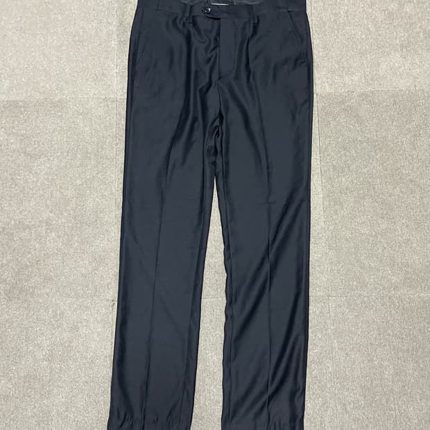 wool tapered fit classic slacks