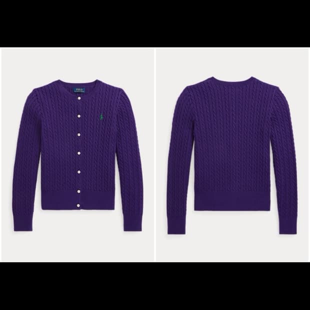 폴로 polo ralph lauren 걸즈 가디건