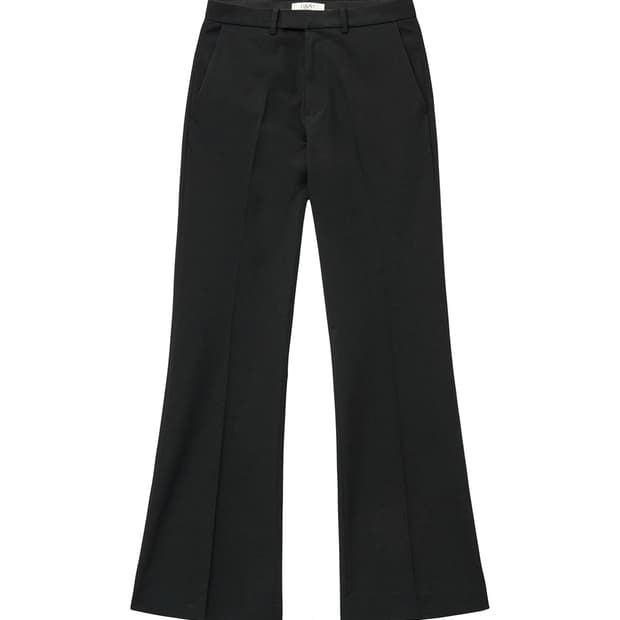 (48)엘무드 잔느 플레어 슬랙스 블랙