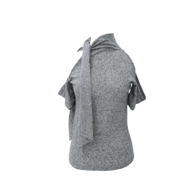 MIAE Halter open shoulder T GREY