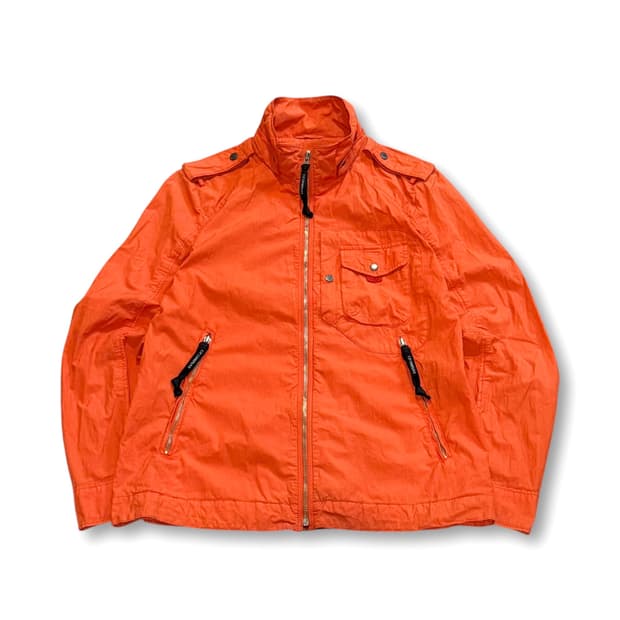 C.P. company 오렌지 고글 후드 오버셔츠 재킷(후드x)