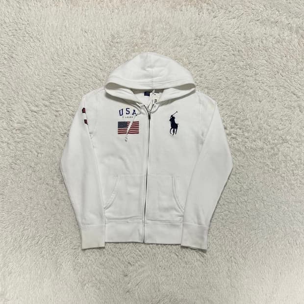 폴로 usa 성조기 후드집압