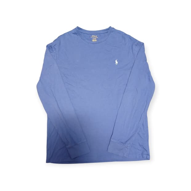 폴로 소라색 롱슬리브 