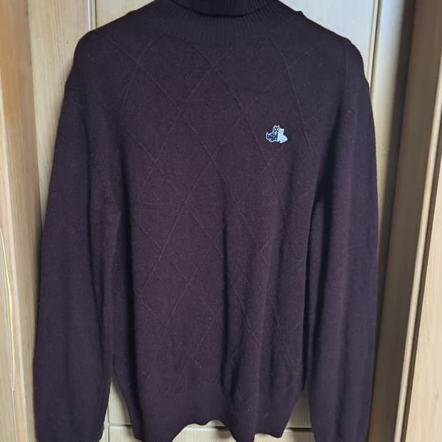 블랙앤화이트 니트티 남성M 