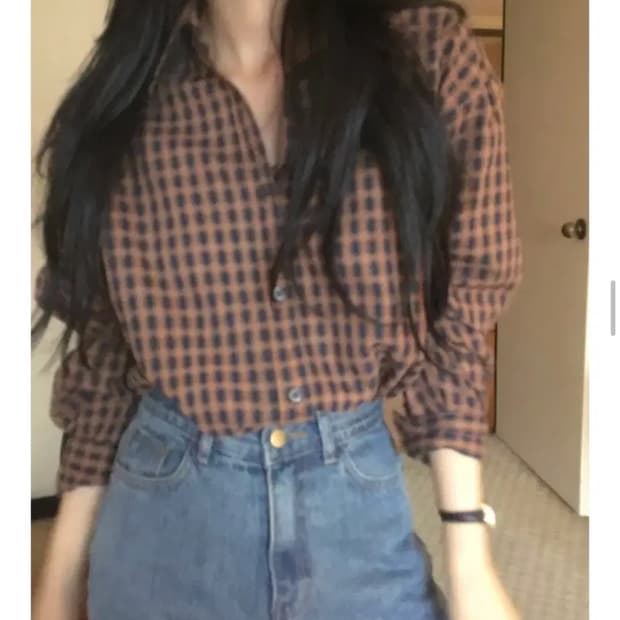 나달마켓 Copen check shirt 오렌지