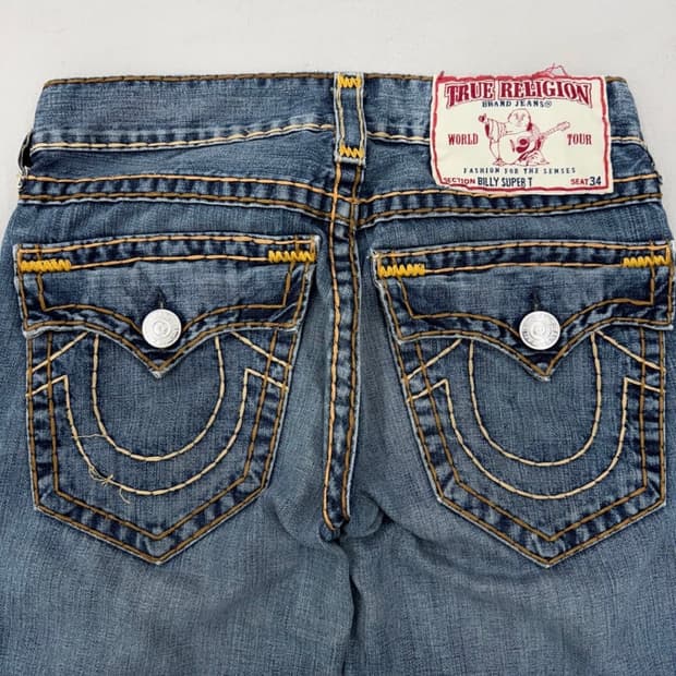 트루릴리전 데님팬츠