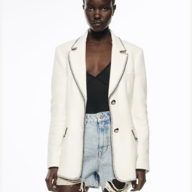 자라 트위드자켓 XS