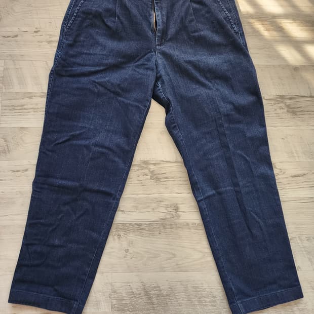 UNIQLO 유니클로 인디고 데님 팬츠 팜. (32~33)사이즈 청바지