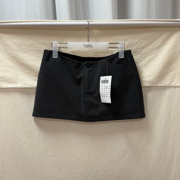 브랜디멜빌 스트라이프 스커트black