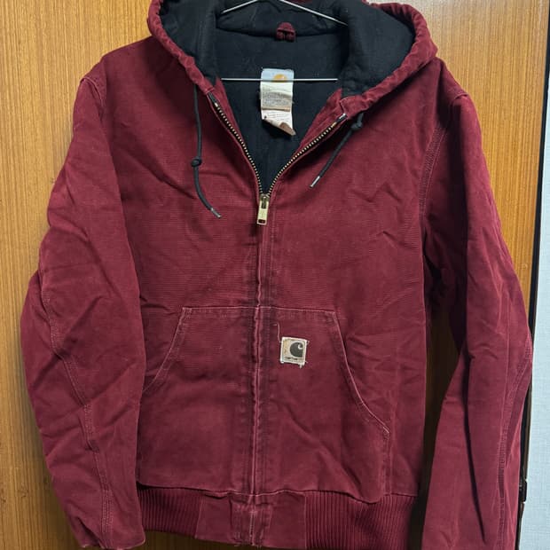 칼하트 J130 버건디 후드 자켓