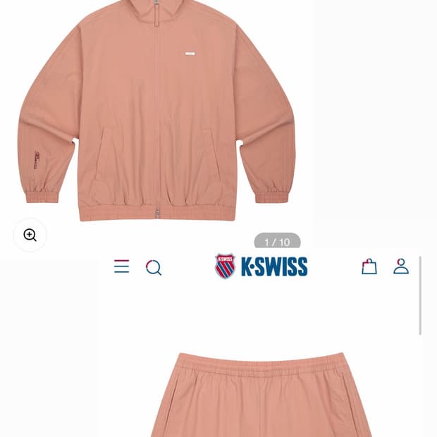 K-SWISS 케이스위스 핑크 트레이닝 세트(새상품)