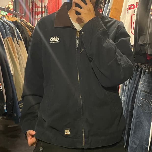 [IM] VTG 블랙 카라 워크자켓 