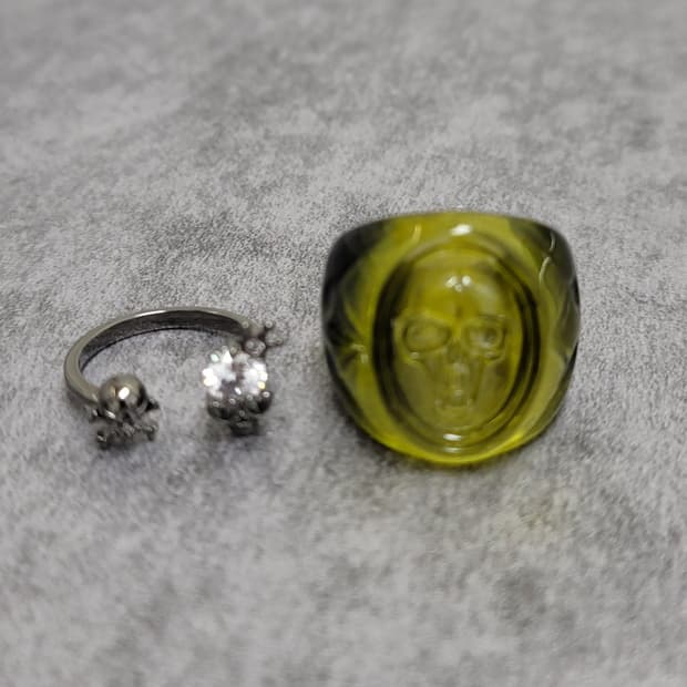 skull ring set