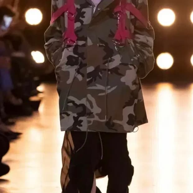 CELINE 23ss HARNESSES CAMOUFLAGE COAT