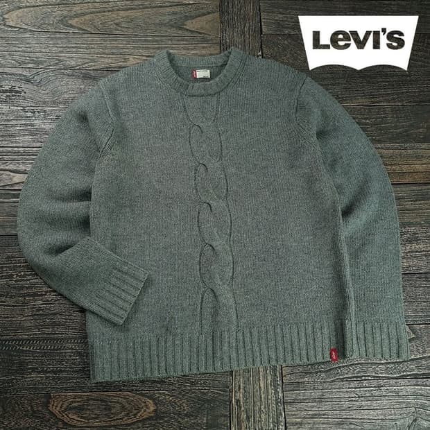[리바이스] 크루넥 울 니트 스웨터 M19511