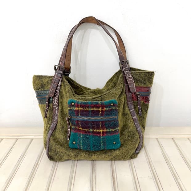 Bohemian Felt Patchwork Tote Bag