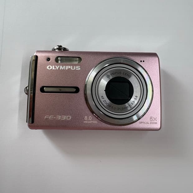 올림푸스 fe-330 핑크 빈티지 디카 디지털카메라