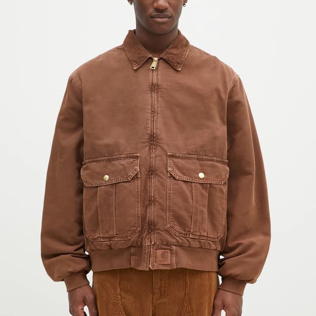 칼하트 WIP 스탠톤 자켓 브라운 S
