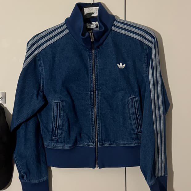 (W) 아디다스 아디컬러 데님 파이어버드 트랙탑