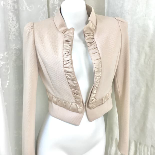 르네상스 페어리 프릴 슬림 블레이저 자켓