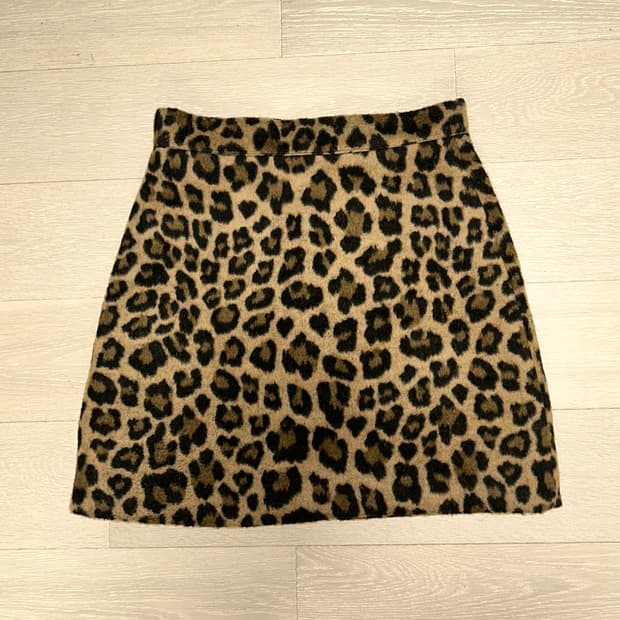 일본 빈티지 by muni:r 호피 갸루 미니스커트 S