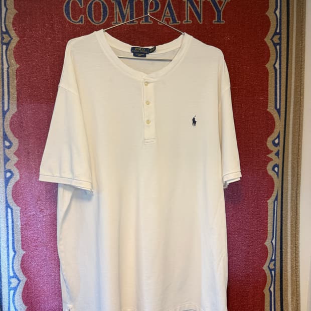 폴로 랄프로렌 Featherweight Mesh 헨리넥 반팔 XL