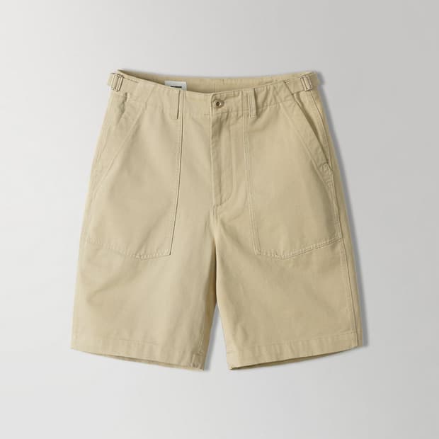 인더로우 / 퍼티그 하프 팬츠 (카키 베이지, 1 size)