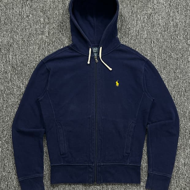 폴로 랄프로렌 포니로고 네이비 후드집업 S