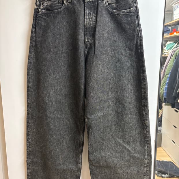 [30/30] 아크네 1989 루즈핏 진 블랙