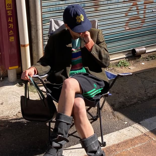 폴로 케이블 니트 