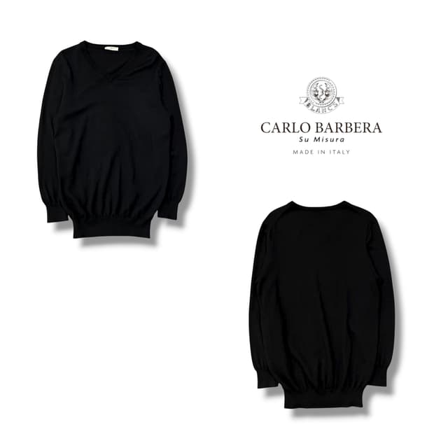  루치아노 바르베라 브이넥 니트 y14092