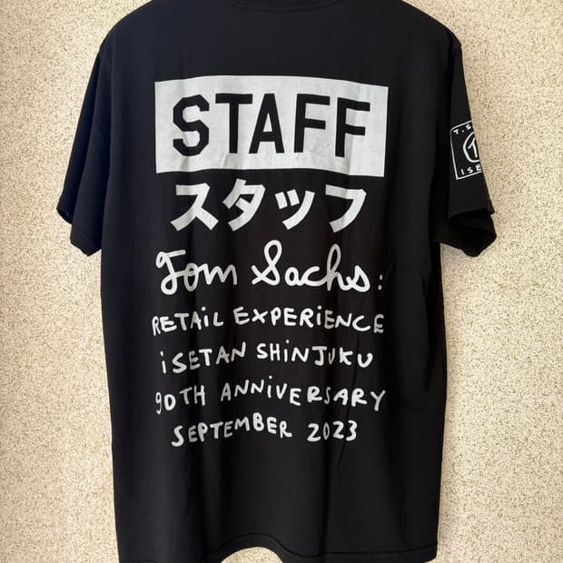 Tom Sachs 톰삭스 이세탄 Staff 스태프 티셔츠