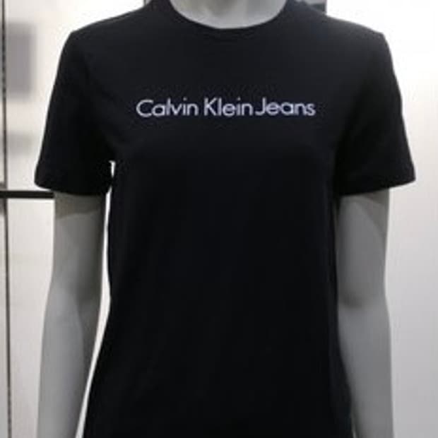 캘빈클라인진 블랙 반팔 티셔츠 J219146