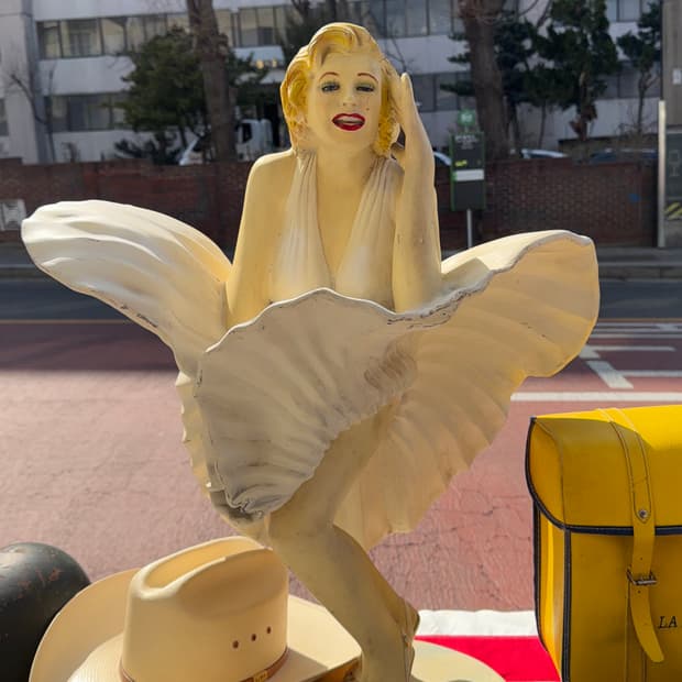 빈티지 소품 마릴린 먼로 조각상